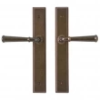 Rocky Mountain Hardware<br />E330/E330 - 1 3/4" x 11" Stepped Multi-Point Entry Set Escutcheon, American Cylinder - Passage Trim, Lever High