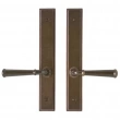 Rocky Mountain Hardware<br />E331/E331 - 1 3/4" x 11" Stepped Multi-Point Entry Set Escutcheon, American Cylinder - Passage, Lever Low
