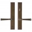 Rocky Mountain Hardware<br />E331/E337 - 1 3/4" x 11" Stepped Multi-Point Entry Set Escutcheon, American Cylinder - Patio, Lever Low