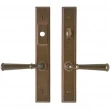 Rocky Mountain Hardware<br />E339/E337 - 1 3/4" x 11" Stepped Multi-Point Entry Set Escutcheon, American Cylinder - Entry, Lever Low