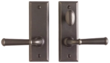 Rocky Mountain Hardware<br />E405/E406 - Patio Mortise Lock Set - 2" x 6" Rectangular Escutcheons
