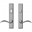 Rocky Mountain Hardware<br />E425/E427 - 1 3/4" x 10" Rectangular Multi-Point Entry Set Escutcheon, American Cylinder - Entry, Lever Low (105 mm c-c)
