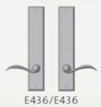 Rocky Mountain Hardware - E436/E436 Full Dummy - Endura Trilennium Rectangular Multipoint Full Dummy Lever Set
