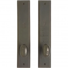 Rocky Mountain Hardware - E436/E436 - Passage Mortise Lock Set - 2-1/2" x 13" Rectangular Escutcheons