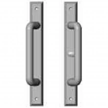 Rocky Mountain Hardware - E468/E469 - Patio Sliding Door Set - 1-3/8" x 11" Rectangular Escutcheons