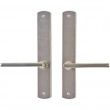 Rocky Mountain Hardware<br />E531/E531 - 1 3/4" x 11" Curved Multi-Point Entry Set Escutcheon, American Cylinder - Passage, Lever Low