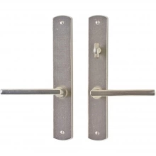 Rocky Mountain Hardware - E531/E537 - 1 3/4" x 11" Curved Multi-Point Entry Set Escutcheon, American Cylinder - Patio, Lever Low