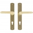 Rocky Mountain Hardware<br />E532/E532 - 1 3/4" x 11" Curved Multi-Point Entry Set Escutcheon, Profile Cylinder - Entry, Lever High
