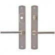 1 3/4" x 11" Curved Multi-Point Entry Set Escutcheon, American Cylinder - Entry, Lever Low
