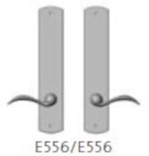 Rocky Mountain Hardware - E556/E556 Full Dummy - Endura Trilennium Curved Multipoint Full Dummy Lever Set