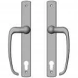Rocky Mountain Hardware<br />E564/E564 - Entry Sliding Door Set - 1-3/8" x 11" Curved Escutcheons