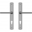 Rocky Mountain Hardware<br />E575/E575 - 1 3/8" x 11" Curved Multi-Point Entry Set Escutcheon, Profile Cylinder - Entry, Lever High