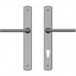 Rocky Mountain Hardware<br />E576/E575 - 1 3/8" x 11" Curved Multi-Point Entry Set Escutcheon, Profile Cylinder - Patio, Lever High