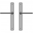 Rocky Mountain Hardware<br />E576/E576 - 1 3/8" x 11" Curved Multi-Point Entry Set Escutcheon, Profile Cylinder - Full Dummy, Lever High
