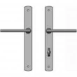 Rocky Mountain Hardware<br />E576/E577 - 1 3/8" x 11" Curved Multi-Point Entry Set Escutcheon, American Cylinder - Patio, Lever High