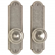 Rocky Mountain Hardware - E702/E702 - Passage Mortise Lock Set - 2-1/2" x 9" Arched Escutcheons