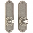 Rocky Mountain Hardware<br />E702/E702 - Passage Mortise Lock Set - 2-1/2" x 9" Arched Escutcheons