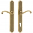 Rocky Mountain Hardware<br />E718/E719 - 1-3/8" x 11" Arched Multi-Point Entry Set Escutcheon, Profile Cylinder - Patio, Lever High