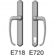 Rocky Mountain Hardware<br />E718/E720 - Patio Sliding Door Set - 1-3/8" x 11" Arched Escutcheons