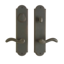 Rocky Mountain Hardware<br />E729/E728 - Entry Dead Bolt/Spring Latch Set - 3" x 13" Arched Escutcheons