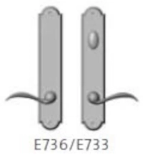 Rocky Mountain Hardware - E736/E733 Patio - Endura Trilennium Arched Multipoint Patio Lever Set