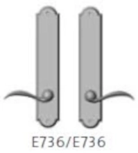 Rocky Mountain Hardware<br />E736/E736 Full Dummy - Endura Trilennium Arched Multipoint Full Dummy Lever Set
