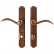 1 3/4" x 11" Arched Multi-Point Entry Set Escutcheon, American Cylinder - Entry, Lever High