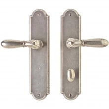 Rocky Mountain Hardware - E751/E753 - 2 1/2" x 11" Arched Multi-Point Entry Set Escutcheon, American Cylinder - Patio, Lever High