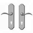 Rocky Mountain Hardware<br />E754/E754 - 2 1/2" x 11" Arched Multi-Point Entry Set Escutcheon, Profile Cylinder - Entry, Lever High