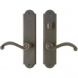 2 1/2" x 11" Arched Multi-Point Entry Set Escutcheon, American Cylinder - Patio, Lever Low