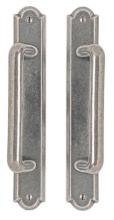Rocky Mountain Hardware - E760/E760 - Full Dummy Sliding Door Set - 1-3/4" x 11" Arched Escutcheons