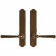 Rocky Mountain Hardware<br />E776/E776 - 1 3/4" x 10" Arched Multi-Point Entry Set Escutcheon, American Cylinder - Passage, Lever Low