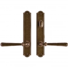 Rocky Mountain Hardware - E776/E777 - 1 3/4" x 10" Arched Multi-Point Entry Set Escutcheon, American Cylinder - Patio, Lever Low