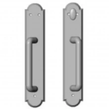 Rocky Mountain Hardware<br />E793/E794 - Patio Sliding Door Set - 2-1/2" x 13" Arched Escutcheons