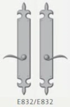Rocky Mountain Hardware - E832/E832 Full Dummy - Endura Trilennium Fleur De Lis Multipoint Full Dummy Lever Set