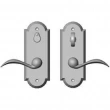 Rocky Mountain Hardware<br />EB77/EB76 - Privacy Mortise Lock Set - 2-1/2" x 6-1/2" Arched Escutcheons