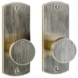 Rocky Mountain Hardware<br />XPR EB85/EB85 - Express Privacy Spring Latch Set - 2-1/2" x 6-1/2" Curved Escutcheons