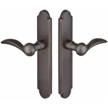 Emtek<br />1624 - Arched Plates 2" X 10" - Non-Keyed Fixed Handle Outside, Operating Handle Inside #6