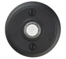 Emtek<br />2432  - DOORBELL BUTTON WITH #2 WROUGHT STEEL ROSETTE