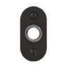 Emtek - 2442 - Door Bell Button with STRETTO Oval Plate Rosette 1-1/2" x 3" 