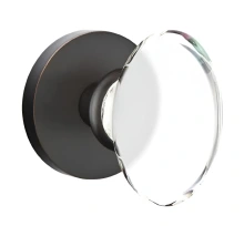 Emtek<br />5109 Glass Knobs - Disk Rose - PASSAGE