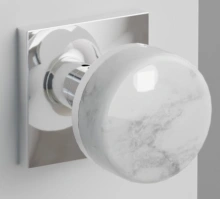 Emtek<br />5110 Select Brass Conical - Square Rose Knob - PASSAGE