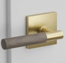 Emtek<br />5110 Select Brass - Square Rose Lever - PASSAGE
