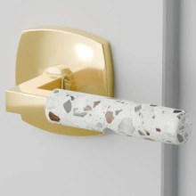 Emtek - 5326 Select Brass - Urban Modern Rose Lever - PRIVACY