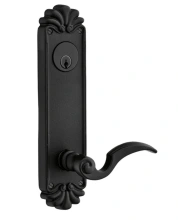 Emtek - 6620 - Tuscany #16 5-1/2" C-C Keyed Style Sideplate (10-1/8") - Passage, Single Keyed