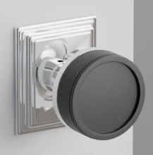 Emtek<br />8161 Select Brass Conical - Wilshire Rose Knob - PASSAGE