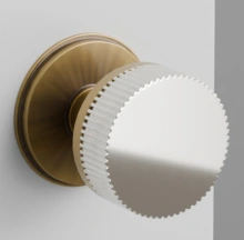 Emtek<br />8210 Select Brass Conical - Watford Rose Knob - PRIVACY