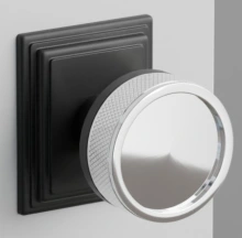 Emtek<br />8261 Select Brass Conical - Wilshire Rose Knob - PRIVACY