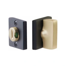 Emtek - 8583 - Thumbturn Privacy Bolt Double Square Rosettes with Indicator - Mix Match