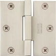 Emtek<br />96313 - Square Barrel Heavy Duty Hinges Pair - Solid Brass 3-1/2" x 3-1/2" - 0.125" Thickness